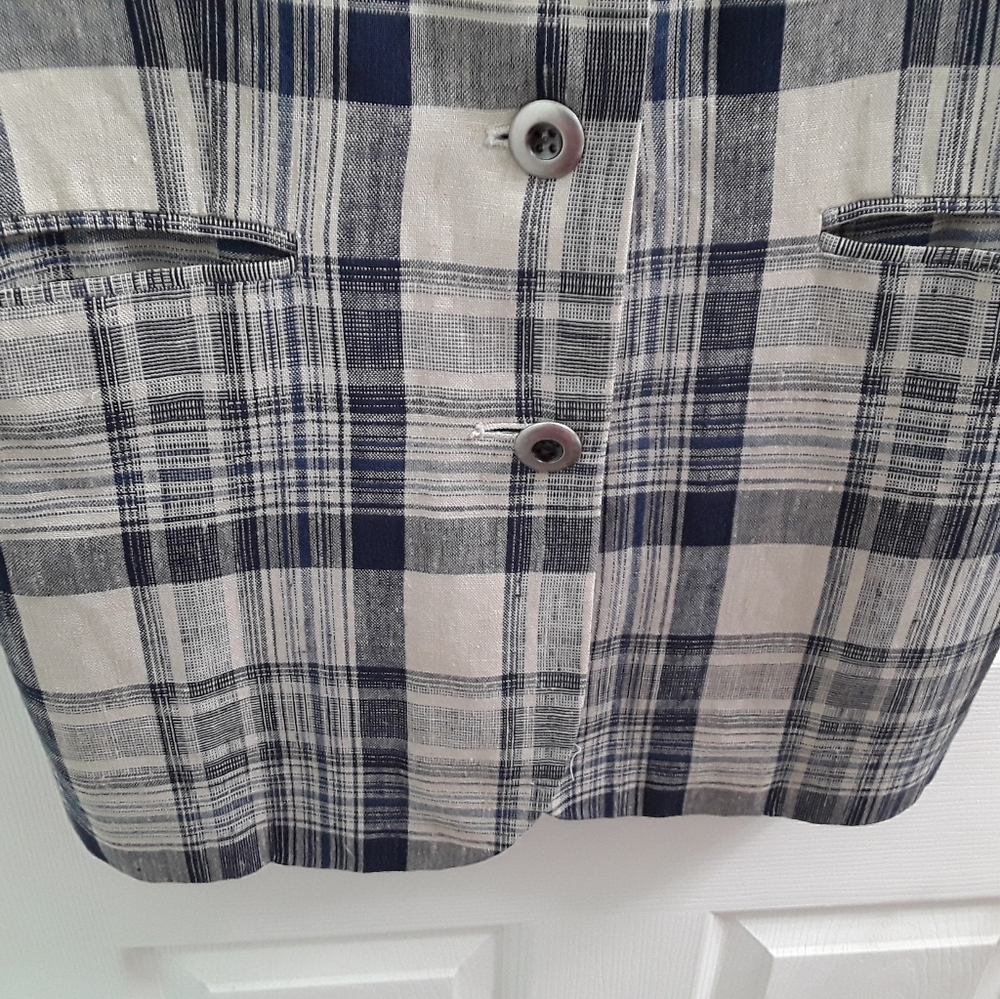 Vintage Express Compagnie Internationale Plaid Oversized Blazer - Picture 2 of 7